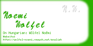 noemi wolfel business card